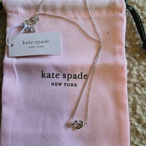 Kate Spade Kids Silver Heart Pendant Necklace